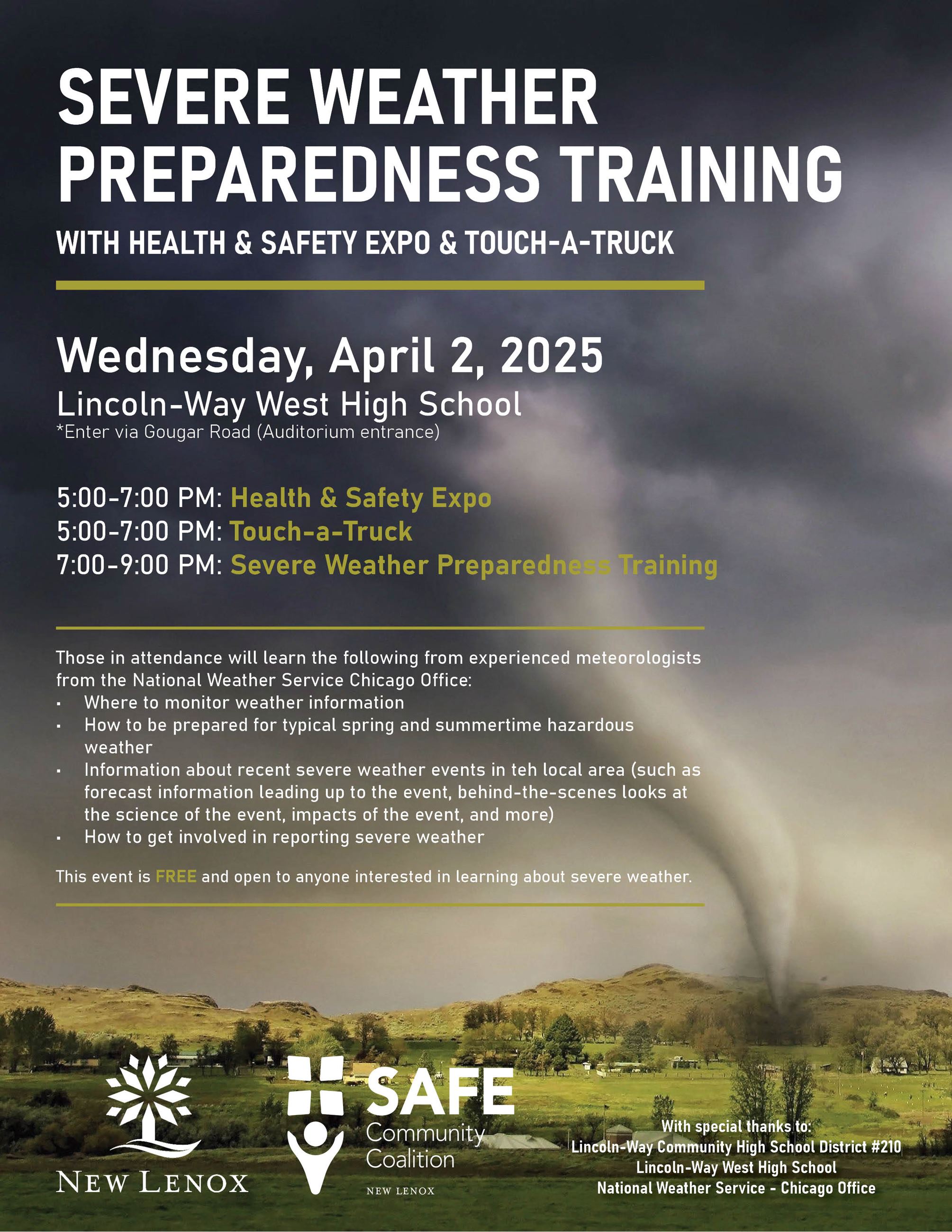 Flyer - Severe Weather Spotter Training (4.2.25)